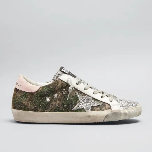 Golden Goose Shoes - GOLDEN GOOSE Superstar Camo Glitter Low-Top Sneakers 9 39